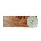 2 Pieces Sage Green Wheel Flower Ceramic Wooden Door Stopper
